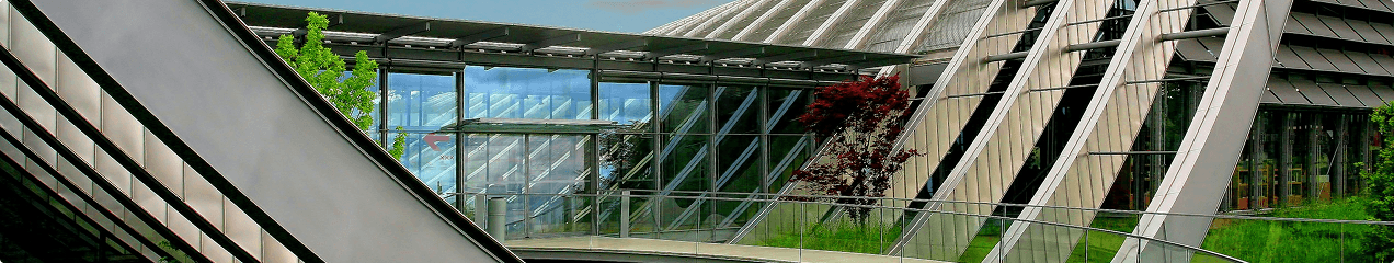 Modern building with architectural design